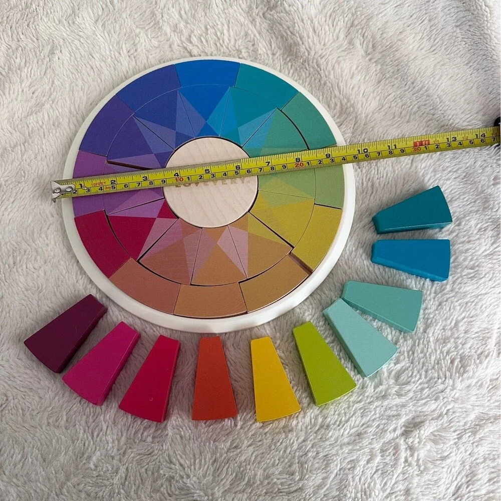 Lovevery Color Theory Wheel Wood Puzzle and Color Pieces Complete